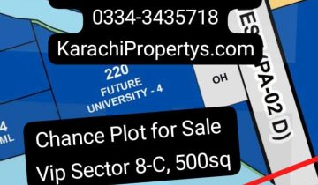 500 Yards PlotForSale Sector 8 Dha City Karachi