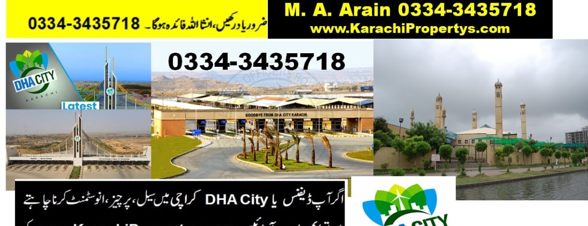 Plot For Sale Dha City Karachi Sector 16 Ext