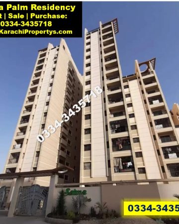 Saima Palm Residency Gulistan-e-Jauhar Block 11 apartment for Rent
